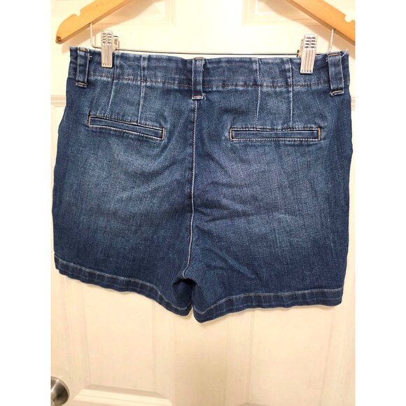 Lee Womens Mid Rise Regular Fit Denim Shorts Size 10 Medium Wash - Picture 3 of 7